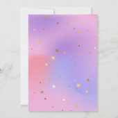 KPOP Glitter Patch Shine Birthday 招待状 (裏面)