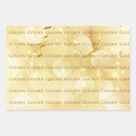 KPOP GOLDEN GIFT WRAP ラッピングペーパーシート (正面)