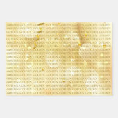 KPOP GOLDEN Gift Wrap ラッピングペーパーシート (正面)