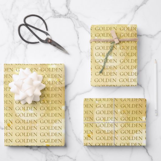 KPOP GOLDEN Gift Wrap ラッピングペーパーシート (正面)