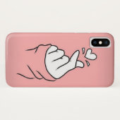 KPop Hand Symbol Cute Korean Case-Mate iPhoneケース (裏面(横))