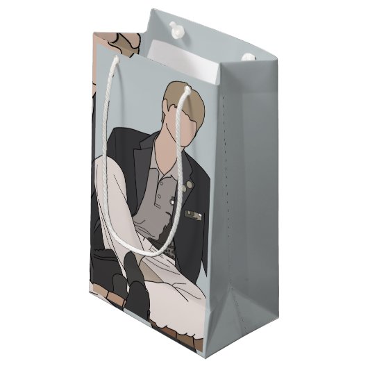 Kpop Inspired Illustrated SVT スモールペーパーバッグ (正面アングル)