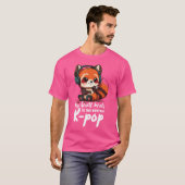 Kpop Items Bias Red Panda Korean ポップ・アートの Merch K- Tシャツ (正面フル)