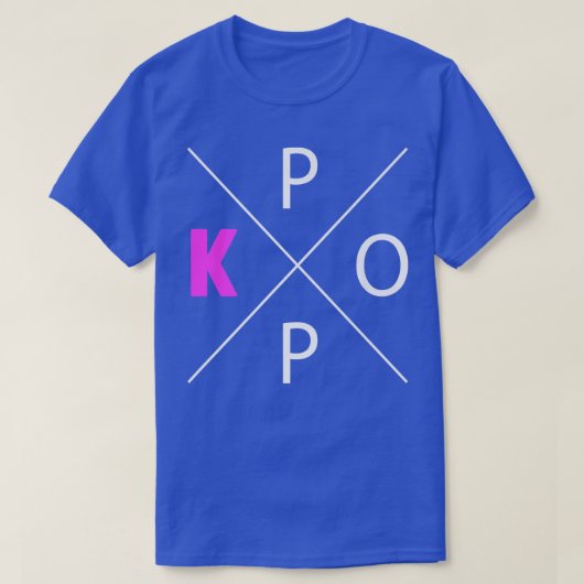Kpop K-X Musicコリアポップ・アートのマーチファッション Tシャツ (デザイン正面)