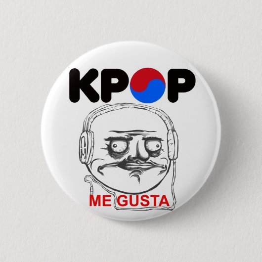 KPop Me gusta Meme , i like 缶バッジ (正面)