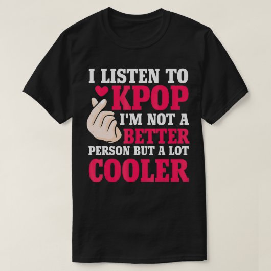 Kpop Merch Kpop聞 Merchandiseギフトへ Tシャツ (デザイン正面)