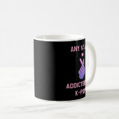 Kpop Mug Custom Korean Gift Addicted to K-Pop  コーヒーマグカップ (正面右)