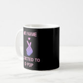 Kpop Mug Custom Korean Gift Addicted to K-Pop  コーヒーマグカップ (正面左)
