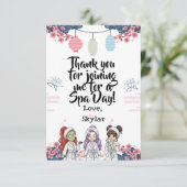KPOP Spa Day Flat Thank You Card サンキューカード (スタンド正面)