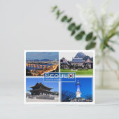 KR韓国 – ソウル –  ポストカード (スタンド正面)