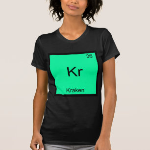 Kr - クラーケン おもしろ化学元素記号 Tシャツ