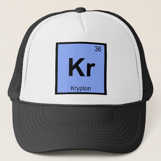 Kr - クリプトン 化学 元素記号 キャップ (正面)