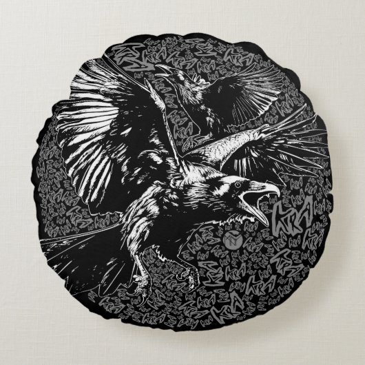 KRA KRA! ラウンドクッション (正面)