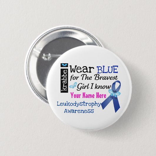 Krabbeの認識度ボタンの_Iの衣服の青 缶バッジ (正面&裏面)