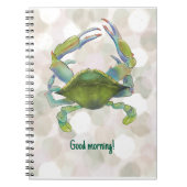 Krabbe Notizbuch im Watercolor-Stil ノートブック (正面)