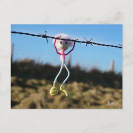 Kracht patser Fubby aan Prikkeldraad. ポストカード