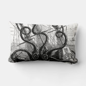 KrackenかイカEatting海賊船のLumbarの枕 ランバークッション (裏面)