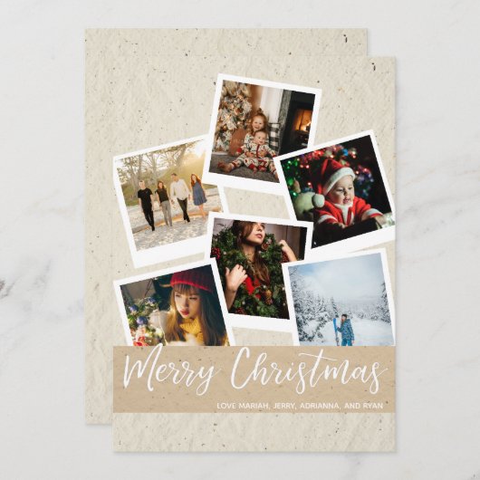 Krafインスタントフェイクフォトメ数々のリークリスマスカード (正面/裏面)