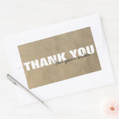 Kraftご素朴注文ありがとうございます 長方形シール (封筒)