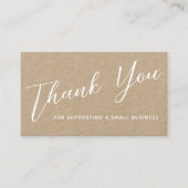 Kraftのビジネススクリプトをありがとうござモダンいます 名刺 (正面)