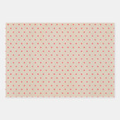 Kraftの果実、ホリー、葉とドット ラッピングペーパーシート (正面3)