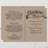 Kraftの素朴式結婚プログラムのテンプレート (正面/裏面)