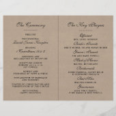 Kraftの素朴式結婚プログラムのテンプレート (裏面)