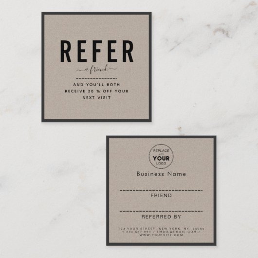 Kraftはっきりした紙フレ縁どームのロゴの追加自然 紹介カード (正面/裏面)