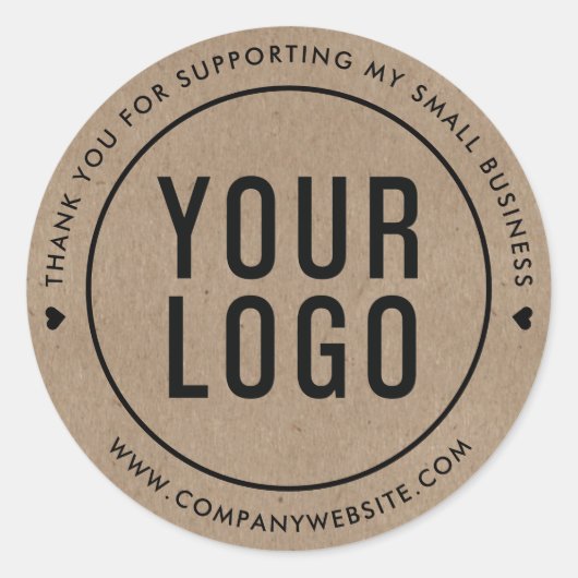 Kraftは私の中小企業をサポートしてくれてありがとう ラウンドシール (正面)