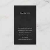 KRAFTイエローオレンジフローラバンチ結婚ーありがとう 名刺 (裏面)