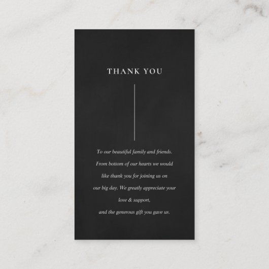 KRAFTイエローオレンジフローラバンチ結婚ーありがとう 名刺 (裏面)