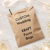 KRAFTカスタム紙優先バッグ フェイバーバッグ (クリップ留めされた状態)