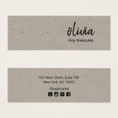 Kraftスクリプトスタッドイヤリングディスプレイカード (正面&裏面)