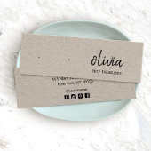 Kraftスクリプトスタッドイヤリングディスプレイカード