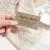 Kraftスクリプ素朴ト表示シャワー挿入カード エンクロージャーカード