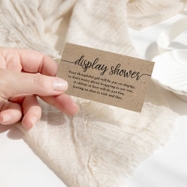 Kraftスクリプ素朴ト表示シャワー挿入カード エンクロージャーカード