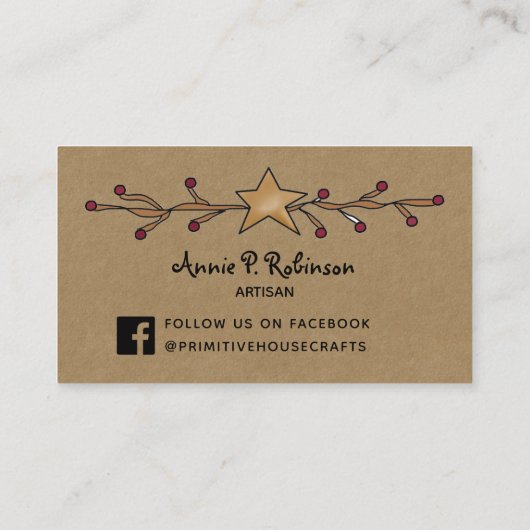 KRAFTビ初期のジネスカードの星と果実 名刺 (裏面)