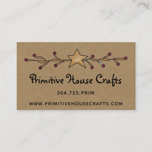 KRAFTビ初期のジネスカードの星と果実 名刺 (正面)