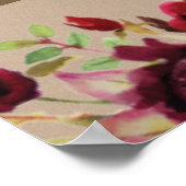 Kraftフローラ素朴フォトプロップセルフィフレーム ポスター (角)