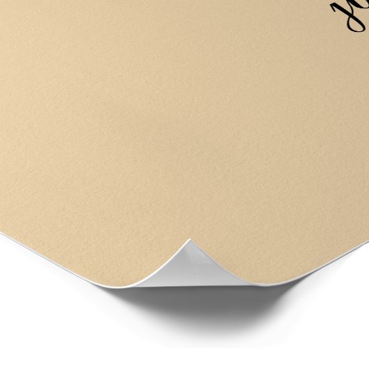 KraftモダンとBlack Scriptの結婚歓迎 ポスター (角)