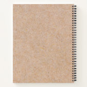 Kraftモダンエレガントストライプ8.5・11スパイラルノートブック ノートブック (裏面)