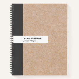 Kraftモダンエレガントストライプ8.5・11スパイラルノートブック ノートブック