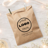 Kraftモダン Company素朴のビジネスロゴ フェイバーバッグ (クリップ留めされた状態)