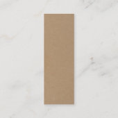 Kraftユニークにブックマークを保存 スキニー名刺 (裏面)