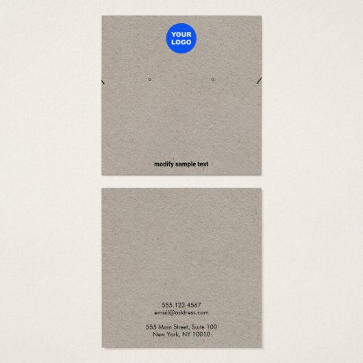 Kraftロゴのネックレスとイヤリング表示カードを追加