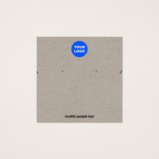 Kraftロゴのネックレスとイヤリング表示カードを追加 (正面)