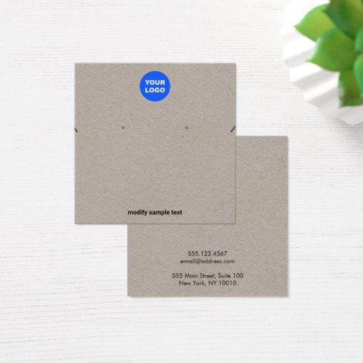 Kraftロゴのネックレスとイヤリング表示カードを追加 (デスク)