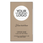 Kraftロゴの追加カスタム文字会社プロモーション マグネット名刺 (正面縦)