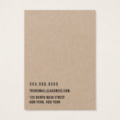 Kraftロゴを追加する複数のイヤリングディスプレイカード (裏面)