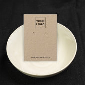 Kraftロゴパーソナライズされたイヤリングディスプレイカード 名刺